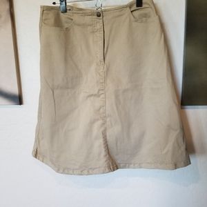 Khaki skirt